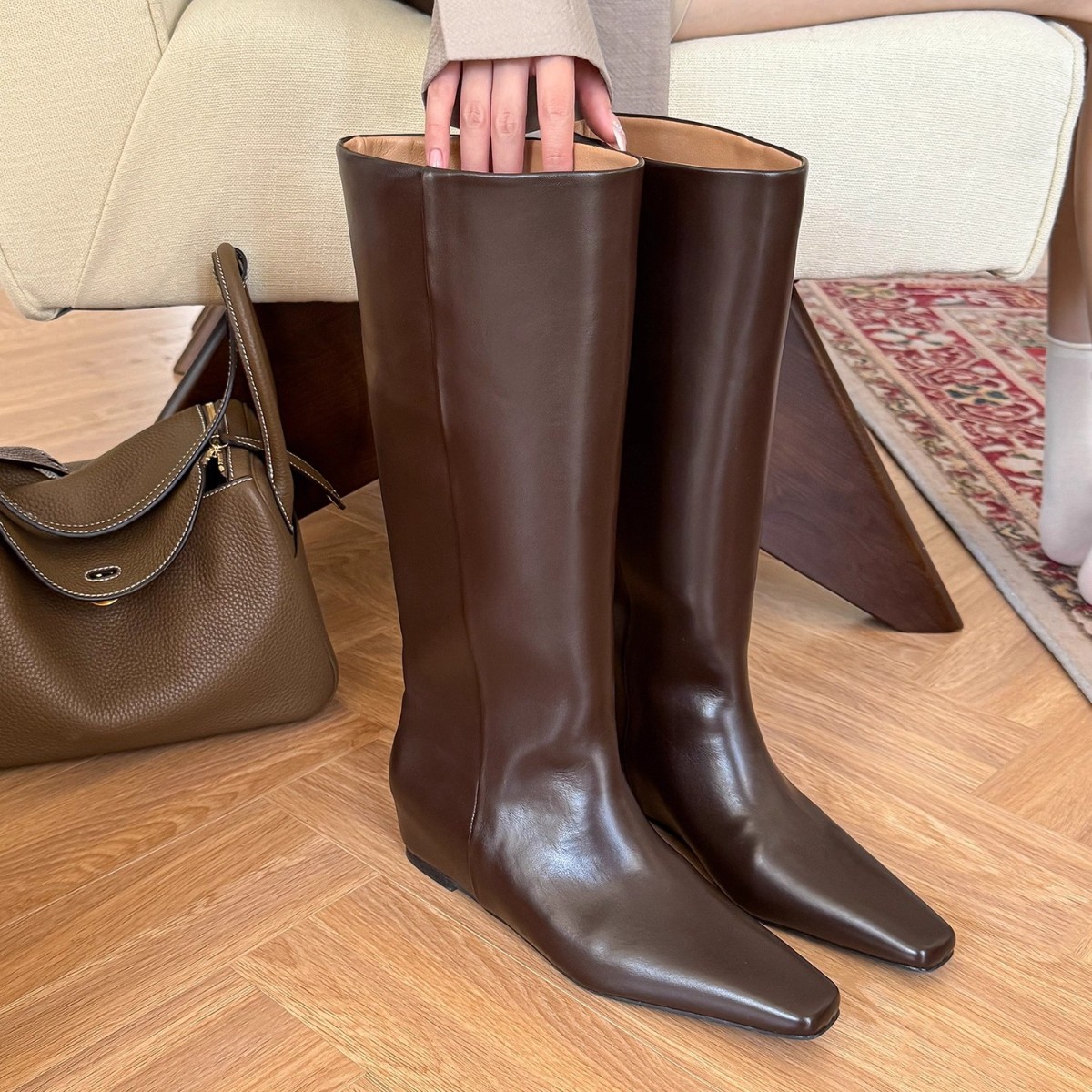 Sewing Nylon - Long boots women's 2025 autumn and