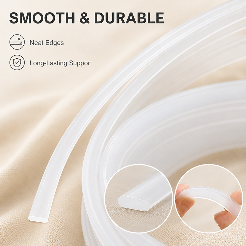 Textile Sewing Support - 20Meters 4-12mm Clear PP Plastic Corset