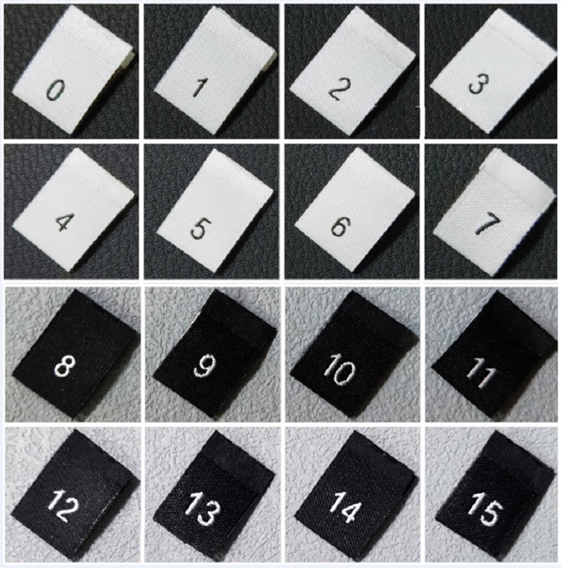 Sewing Labels - 200pcs Size Labels for Garment Number