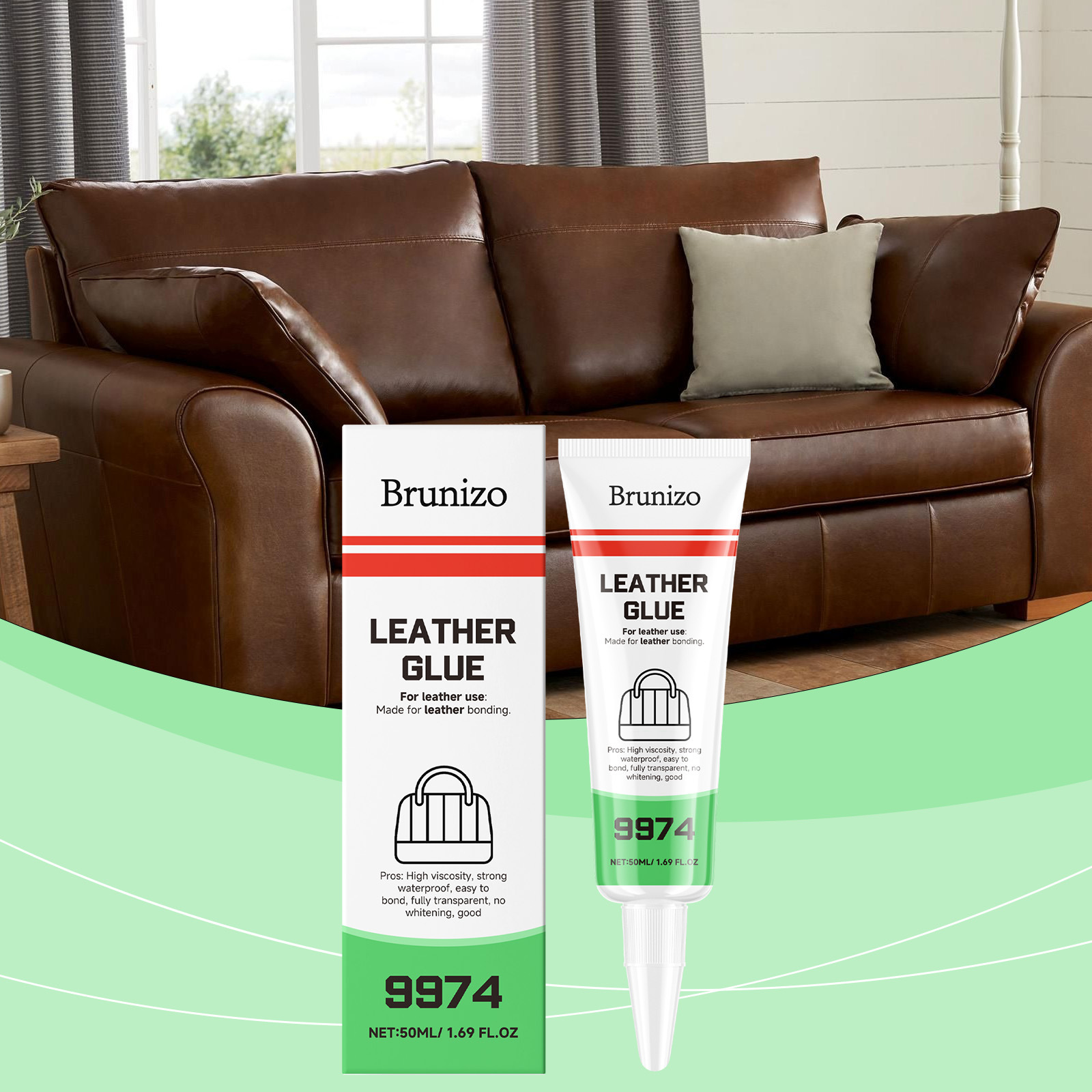 Fabric Glue Bond - Heavy Duty Leather Glue Brunizo Adhesive