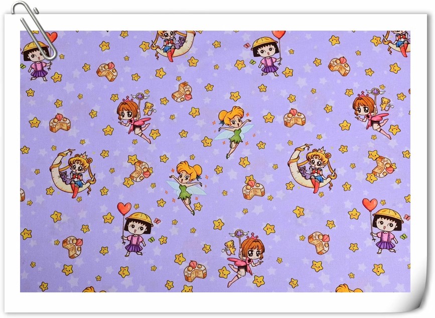 Sailor Moon Stars Cartoon Girl – Textile For Sewing recenzja i cena