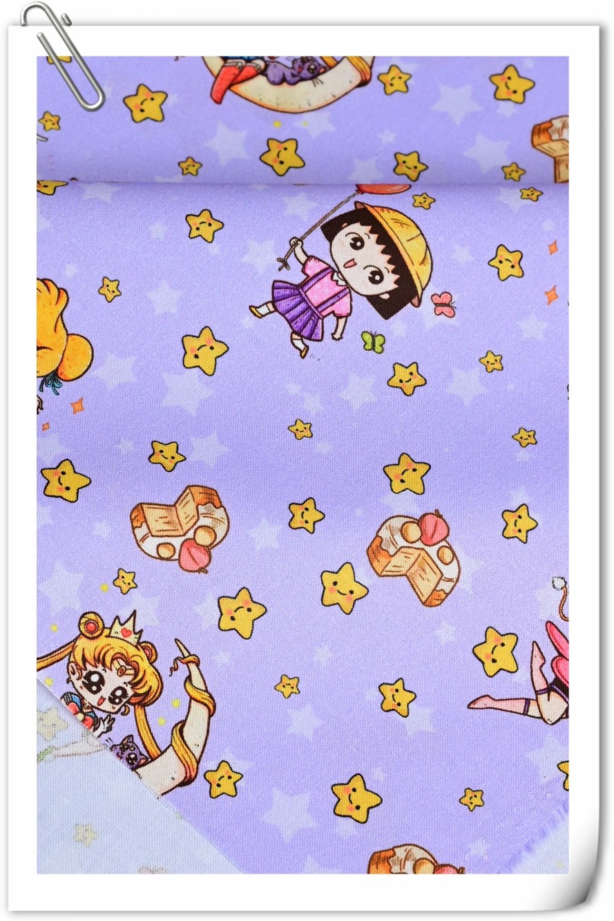 Sailor Moon Stars Cartoon Girl – Textile For Sewing recenzja i cena