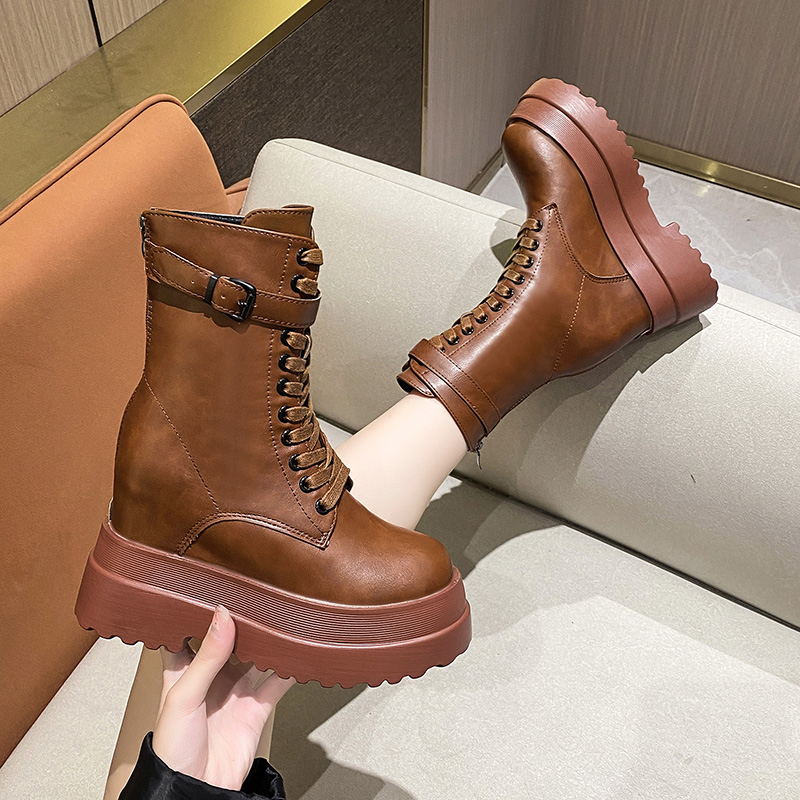 11cm Woman Hidden Wedges Boots – Sewing Latex recenzja i cena
