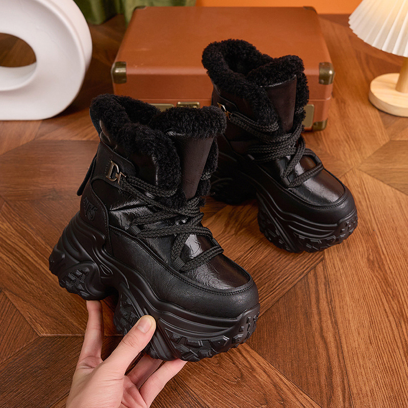 Women Winter White Snow Boots  – Sewing Fleece recenzja i cena