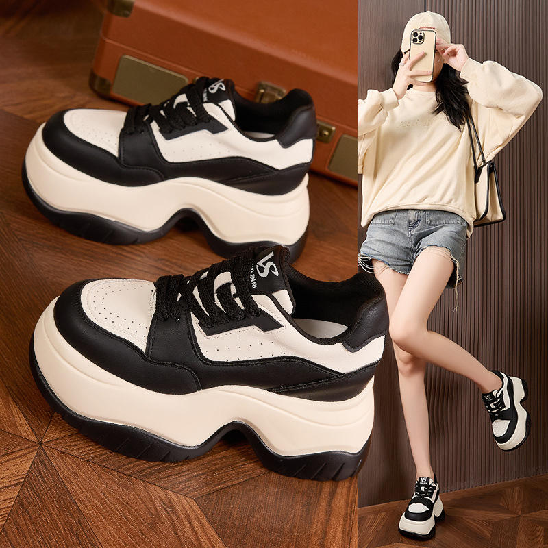 8cm Platform White Sneakers Wo – Sewing Fleece recenzja i cena