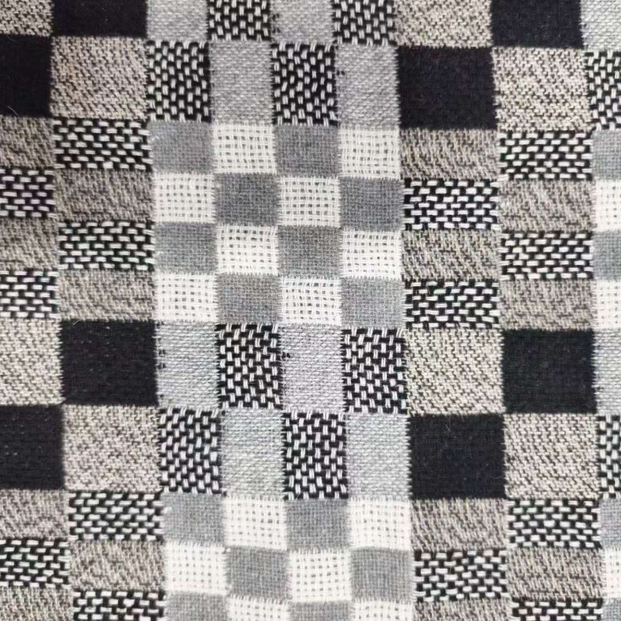 Grid Tweed Wool Fabric，for Fal – Sewing Tweed Fabric recenzja i cena