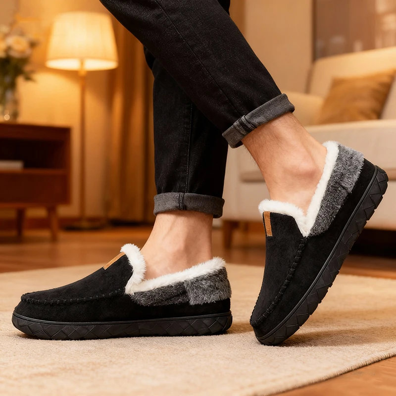 Men's Slippers Home Sewing Plu – Sewing Fleece recenzja i cena