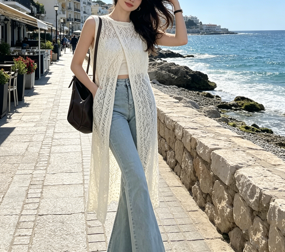 2026Boho Crochet Sleeveless Lo – Sewing Vest recenzja i cena