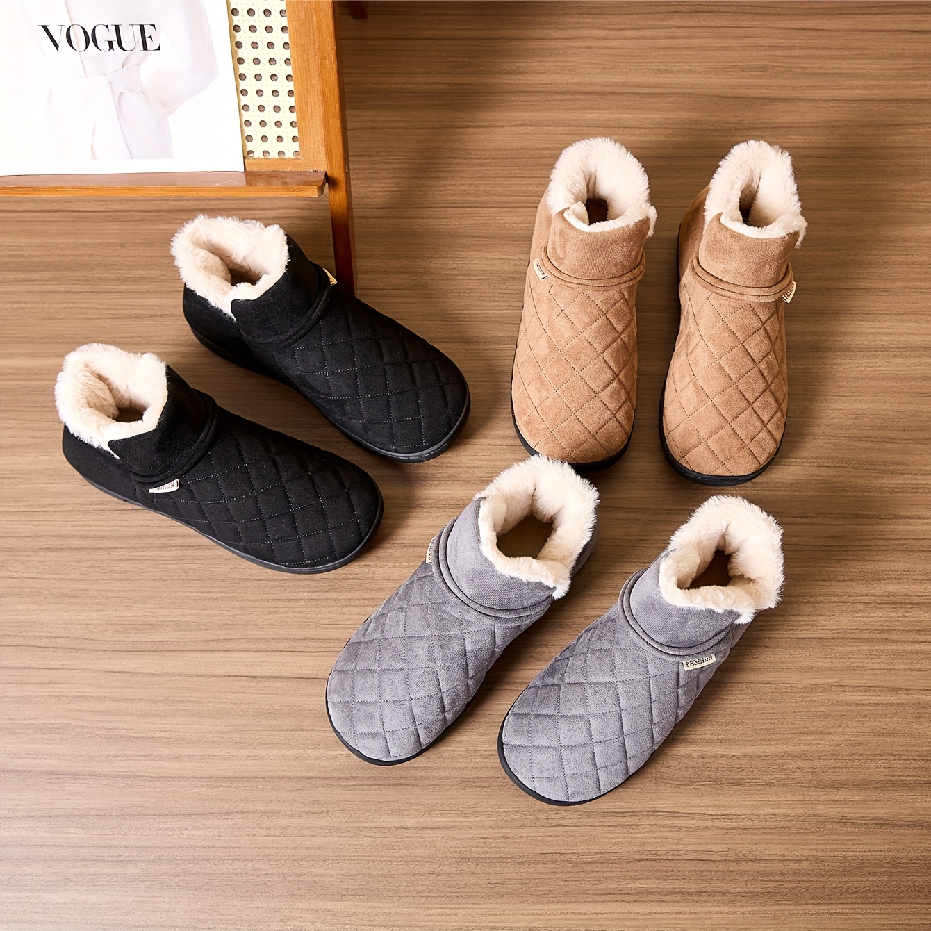 Winter Warm Plush Slippers Men – Sewing Fleece recenzja i cena