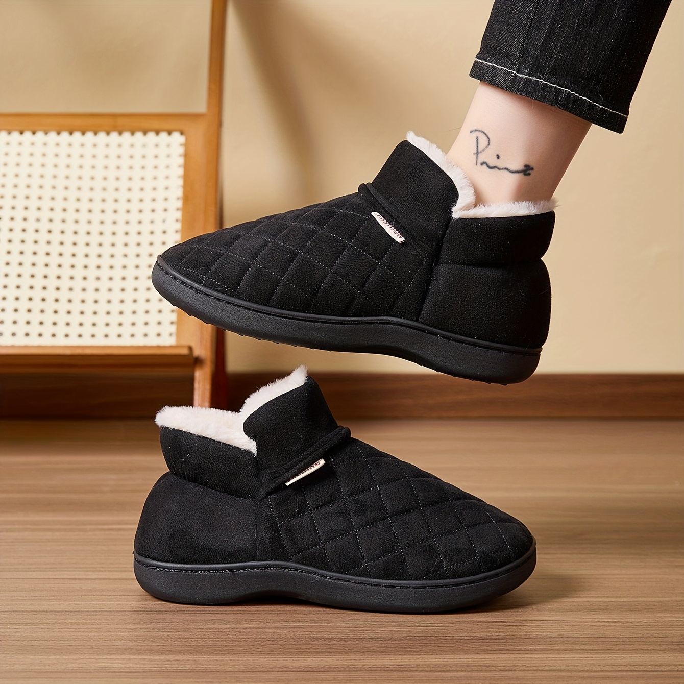 Winter Warm Plush Slippers Men – Sewing Fleece recenzja i cena