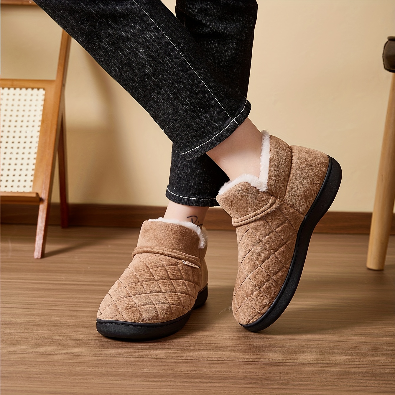 Winter Warm Plush Slippers Men – Sewing Fleece recenzja i cena