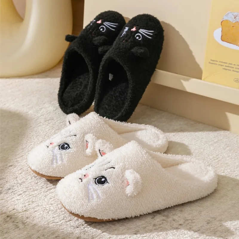 Non-Slip Soft Plush Cat Slippe – Sewing Fleece recenzja i cena