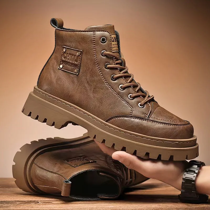 High Quality Men's Boots Platf – Sewing Nylon recenzja i cena