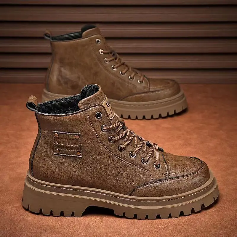High Quality Men's Boots Platf – Sewing Nylon recenzja i cena