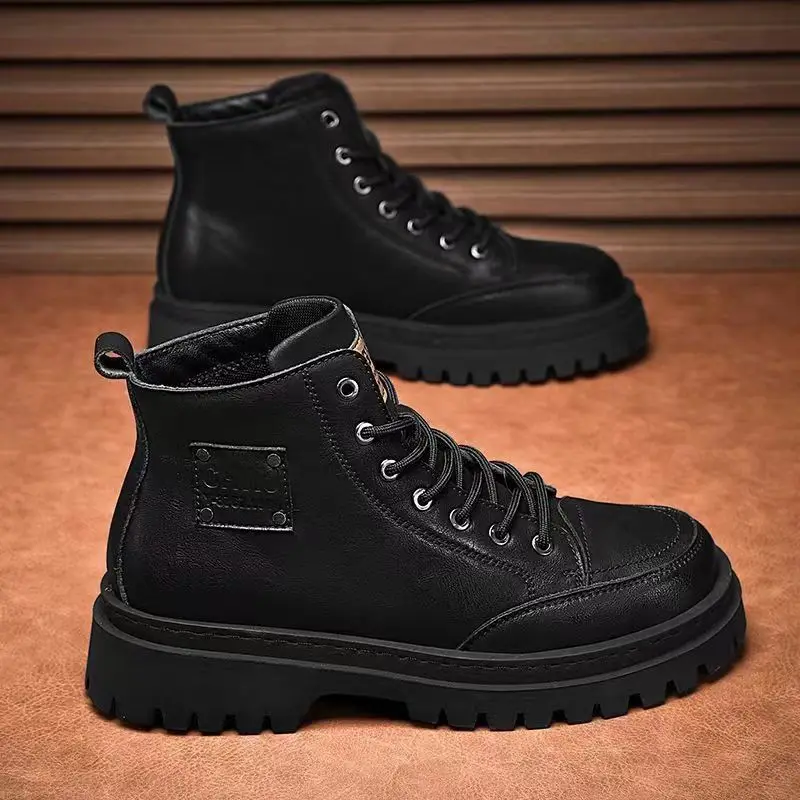 High Quality Men's Boots Platf – Sewing Nylon recenzja i cena