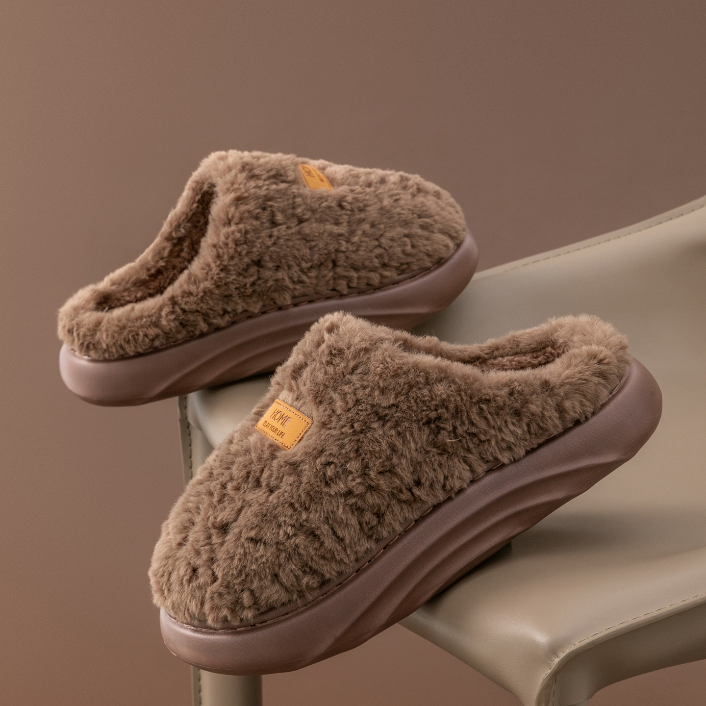 Men's Plush Slippers, Winter I – Sewing Fleece recenzja i cena