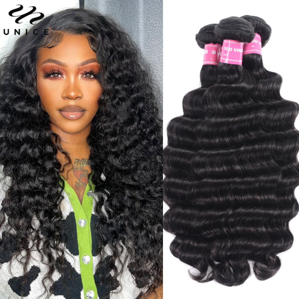 UNice Hair Loose Deep Wave Bun – Sewing Lab recenzja i cena