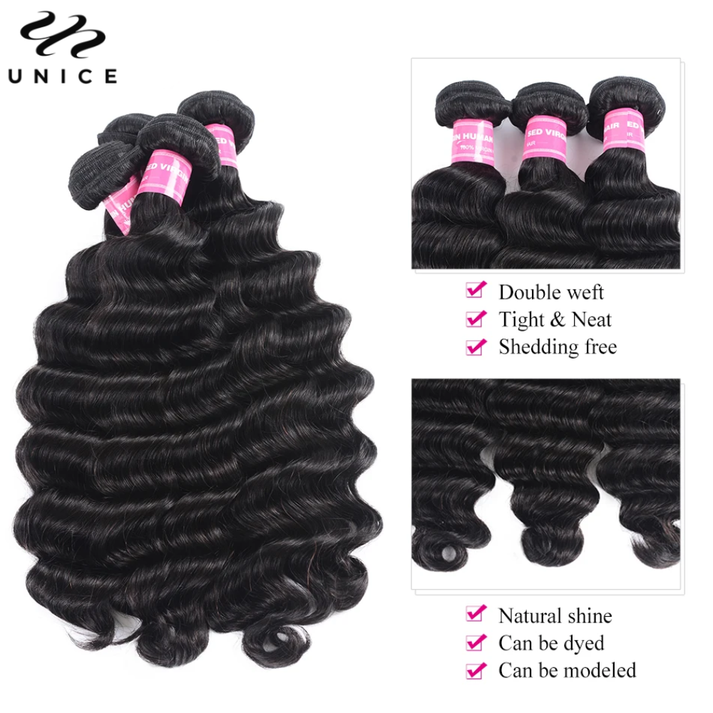 UNice Hair Loose Deep Wave Bun – Sewing Lab recenzja i cena