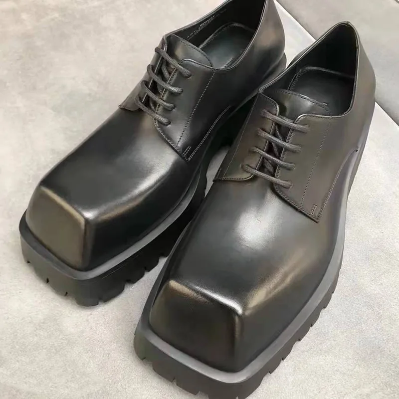 Men's Loafers Leather Motorcyc – Sewing Latex recenzja i cena