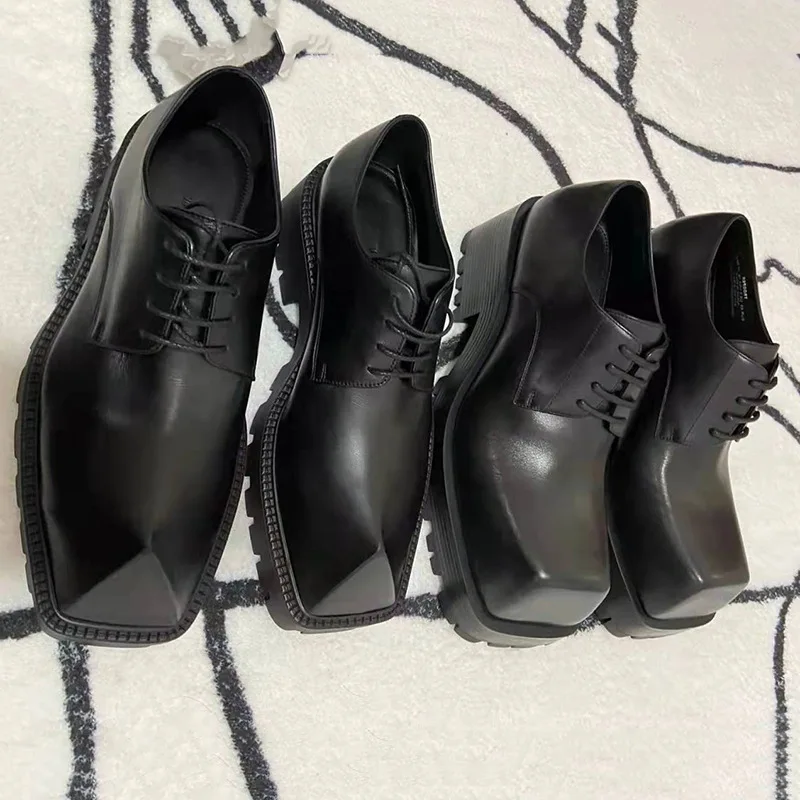 Men's Loafers Leather Motorcyc – Sewing Latex recenzja i cena