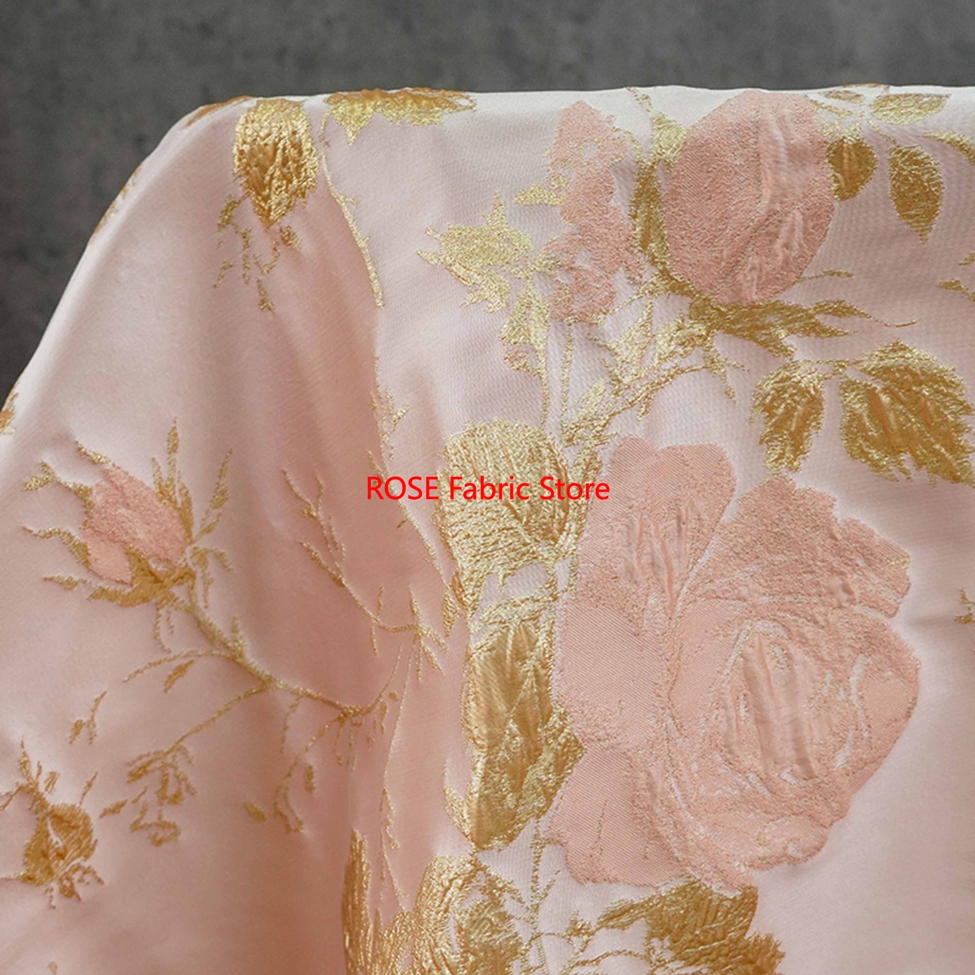 1 meter 3D Relief Gold Silk Fl – Sewing Vest recenzja i cena