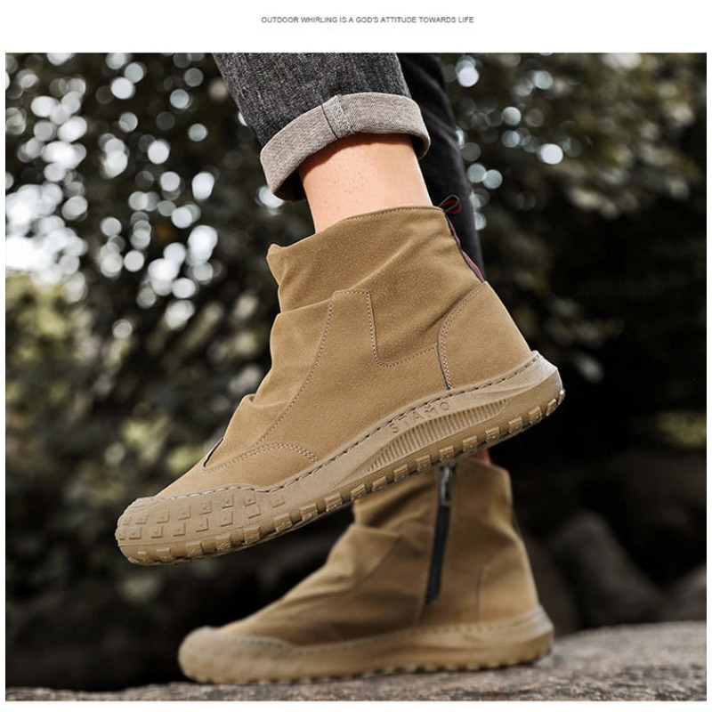 Men's High-Top Hiking Shoes fo – Sewing Nylon recenzja i cena