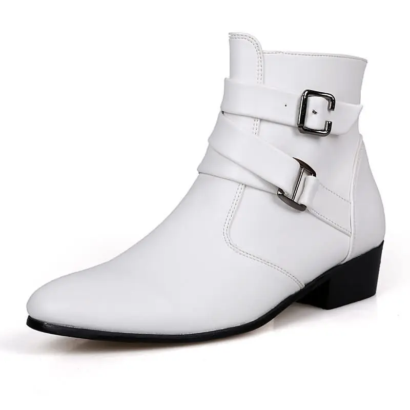 New Men's Boots Leather Chelse – Sewing Nylon recenzja i cena