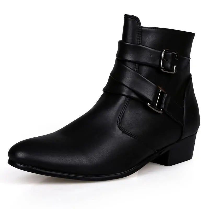 New Men's Boots Leather Chelse – Sewing Nylon recenzja i cena