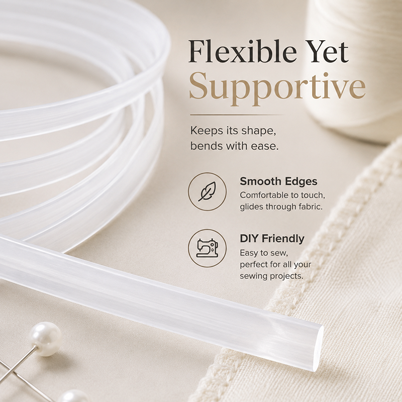 30Meters 4-12mm Clear PP Plast – Textile Sewing Support recenzja i cena