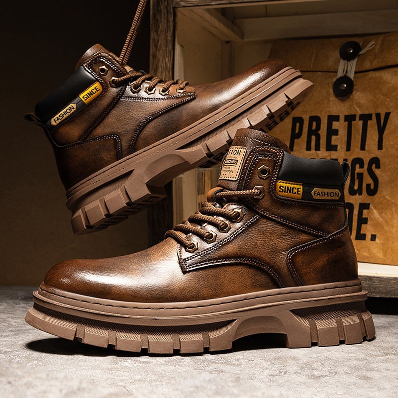 Vintage Men Platform Ankle Boo – Sewing Cloth recenzja i cena