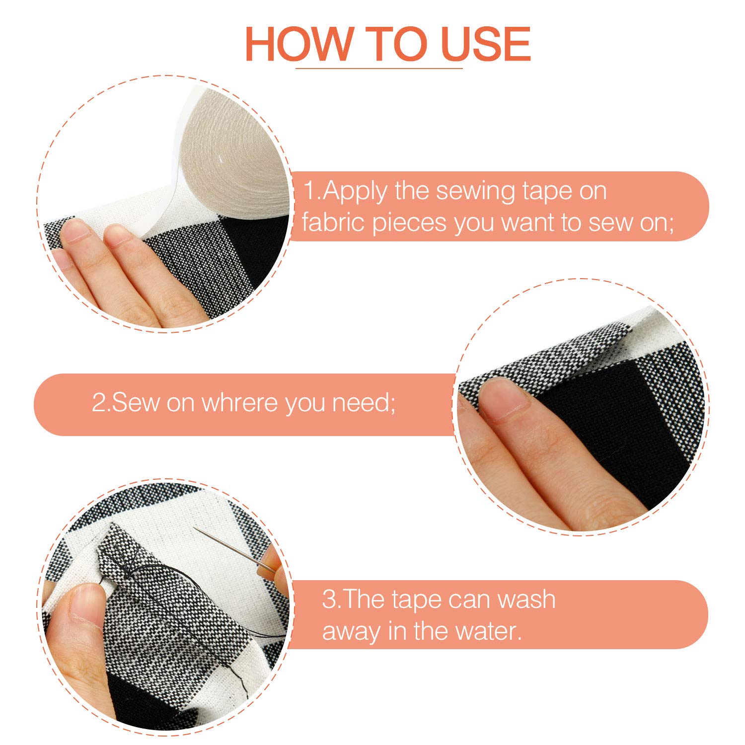 20m Water Soluble Adhesive Tap – Sewing Labels recenzja i cena