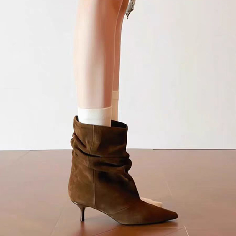 Women Stack Boot,Designer Poin – Sewing Nylon recenzja i cena