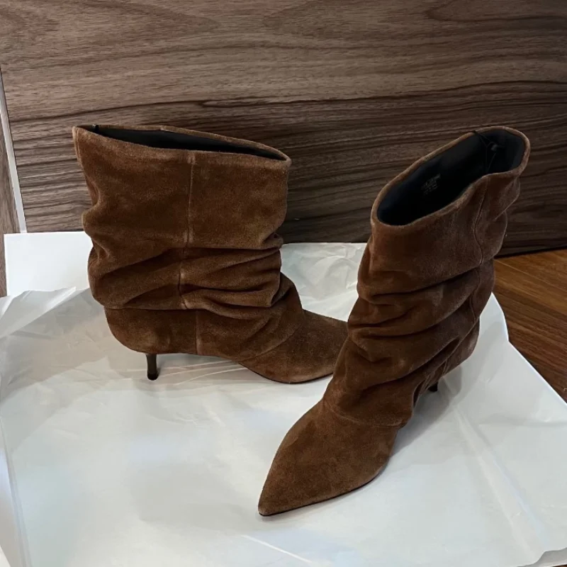Women Stack Boot,Designer Poin – Sewing Nylon recenzja i cena
