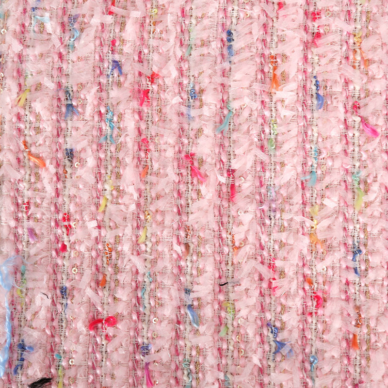 2024 New Fashion Pink Ribbon Y – Sewing Tweed Fabric recenzja i cena