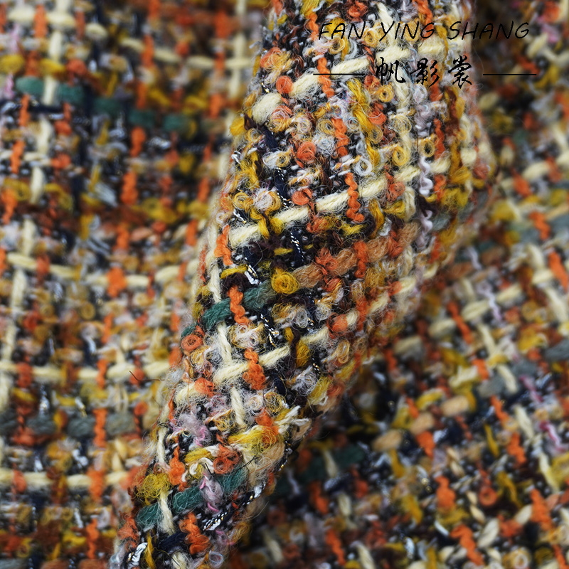 2025 Yellow Coffee Combination – Sewing Tweed Fabric recenzja i cena