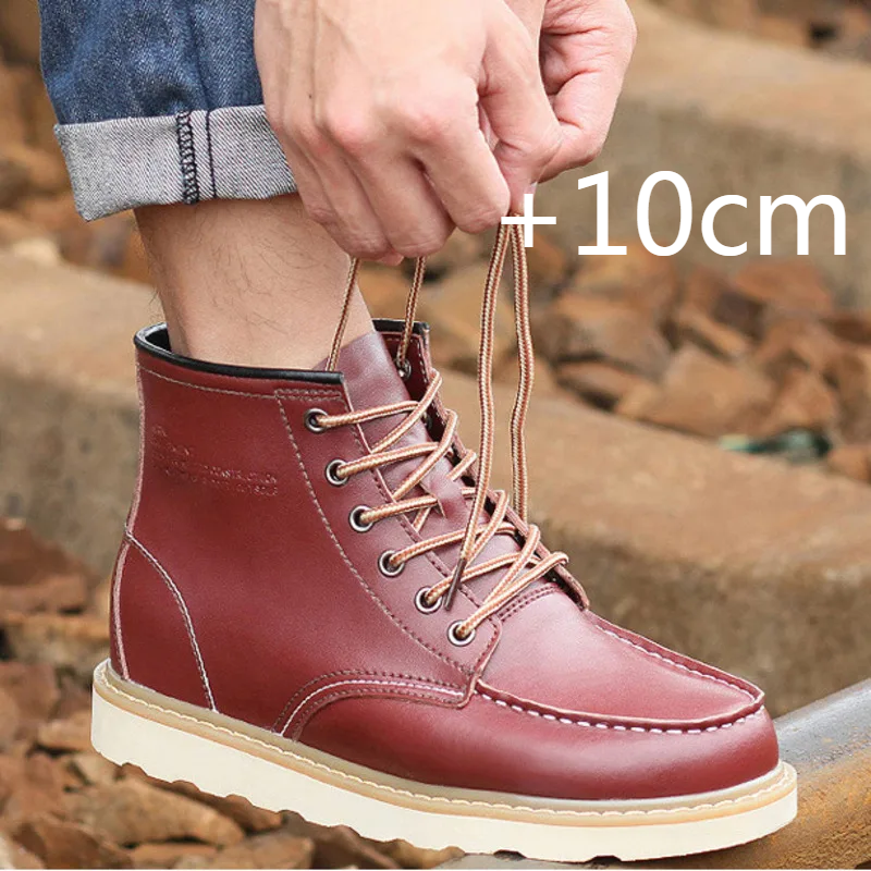2025 Men Boots Elevator Shoes  – Sewing Latex recenzja i cena