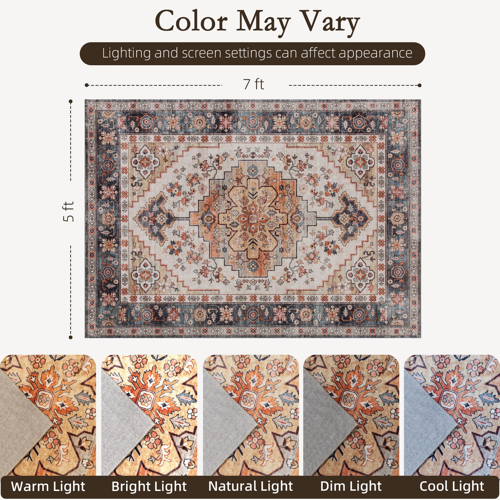 Area Rug 5x7, Machine Washable – Century Textile & Sewing Supply Reviews recenzja i cena