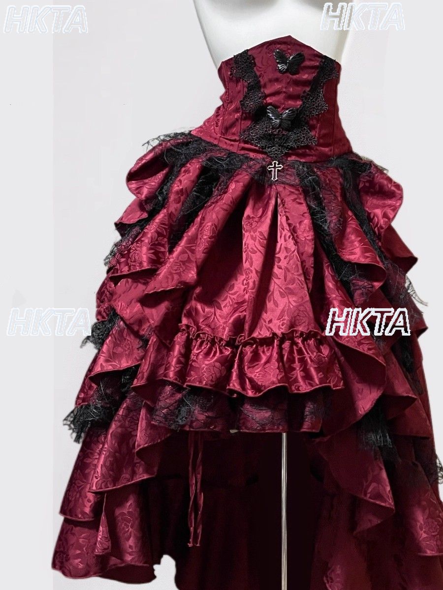 Dark Gothic Style Halter Long  – Sewing Vest recenzja i cena