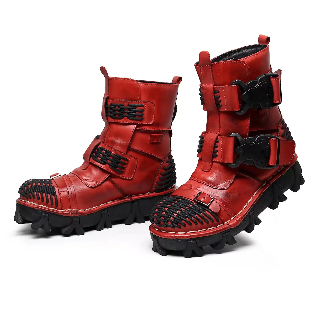 Men's Genuine Leather Motorcyc – Sewing Latex recenzja i cena