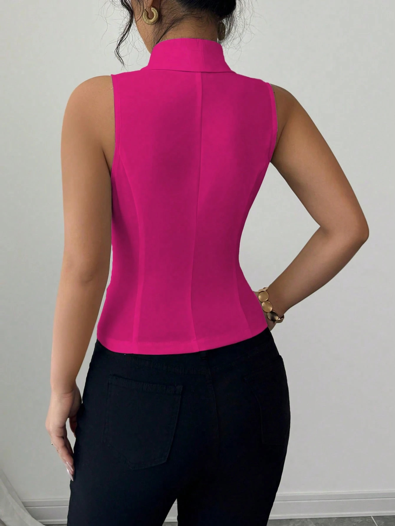 Women Blazer Vest Sleeveless D – Sewing Vest recenzja i cena