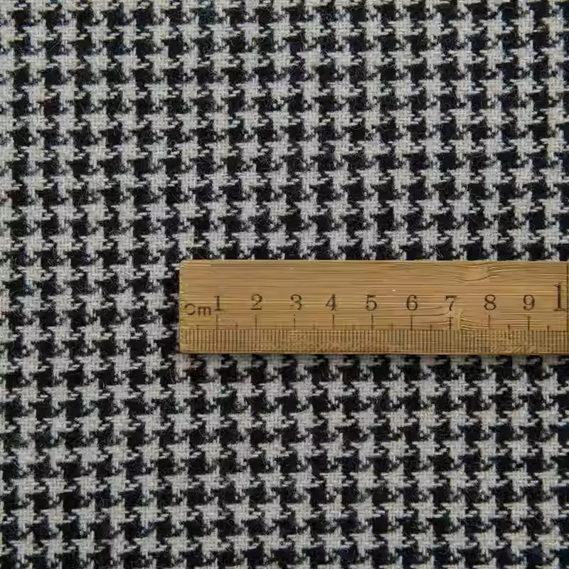 Light Coffee Small Houndstooth – Sewing Tweed Fabric recenzja i cena