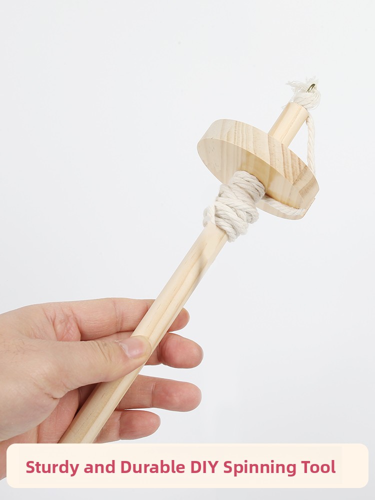 Wooden Spinning Mallet DIY Yar – Textile For Sewing recenzja i cena