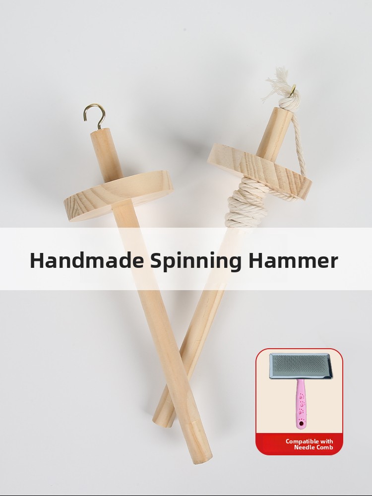 Wooden Spinning Mallet DIY Yar – Textile For Sewing recenzja i cena