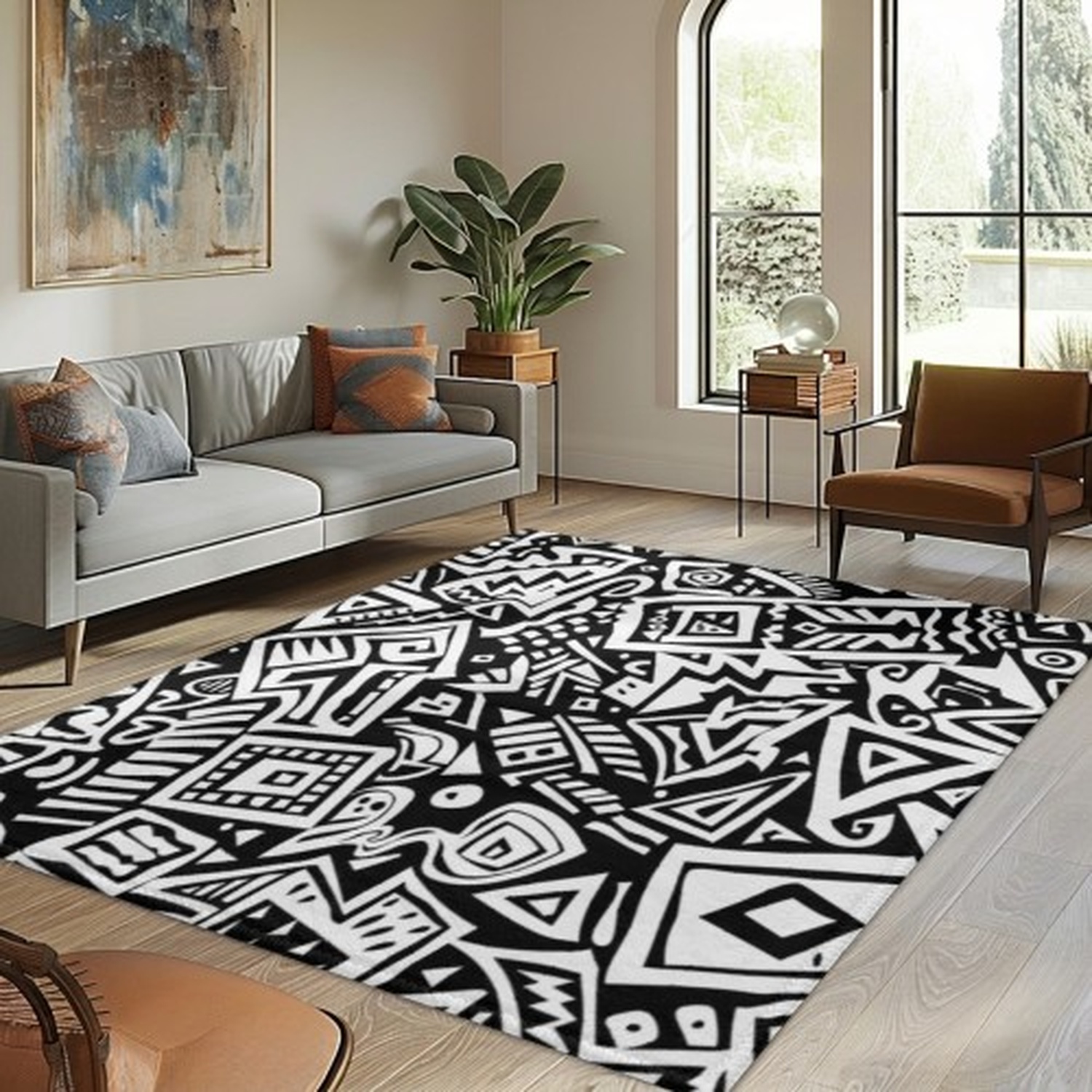 Vintage Wave Pattern Rug: Mid- – Century Textile & Sewing Supply Reviews recenzja i cena