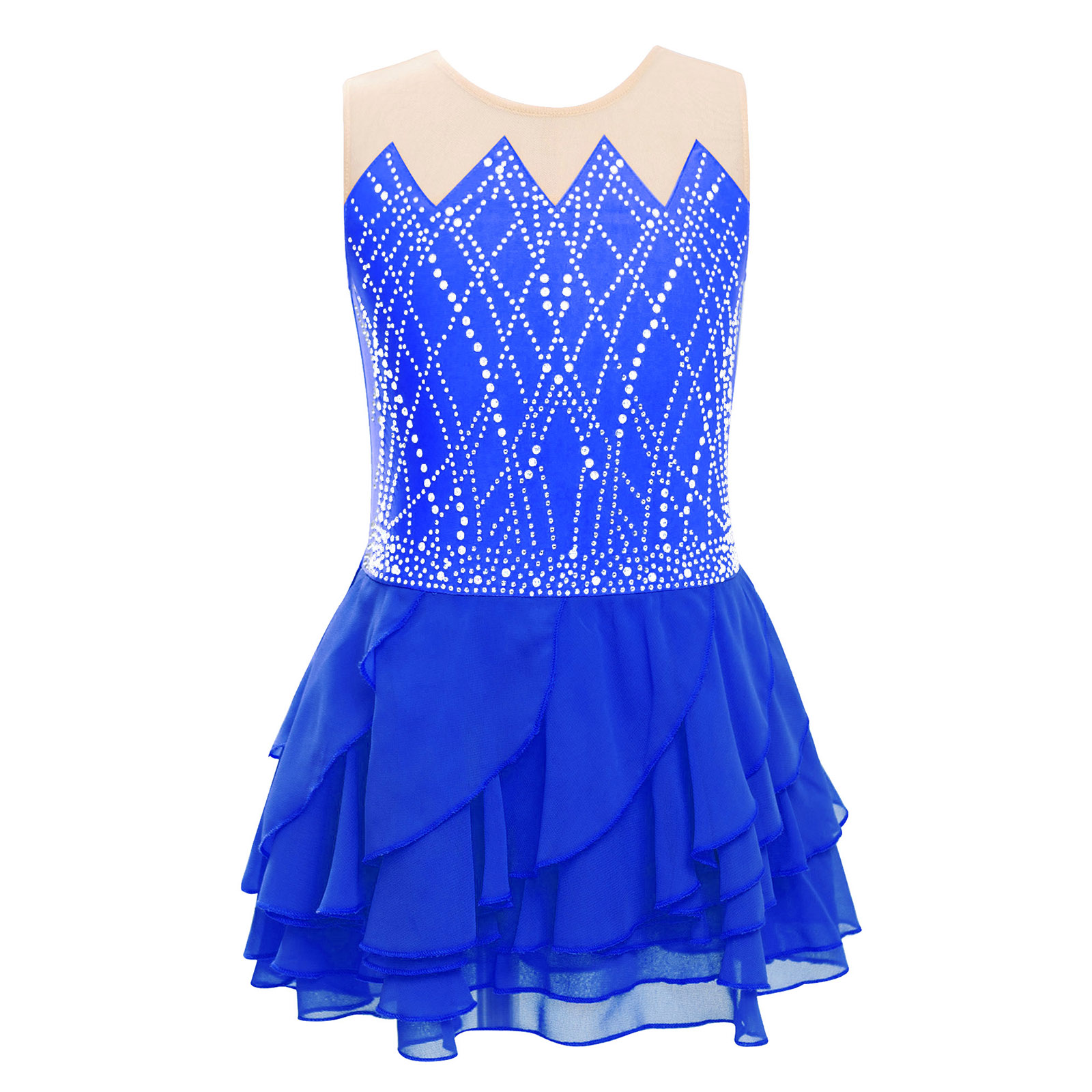 Girls Mesh Figure Skating Dres – Sewing Vest recenzja i cena