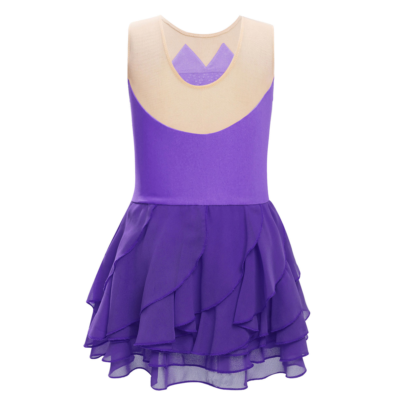 Girls Mesh Figure Skating Dres – Sewing Vest recenzja i cena
