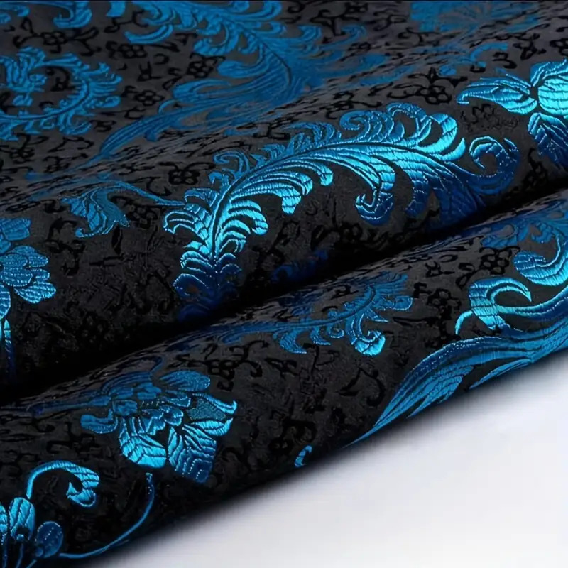 3D Blue Phoenix Tail Brocade F – Sewing Cloth recenzja i cena