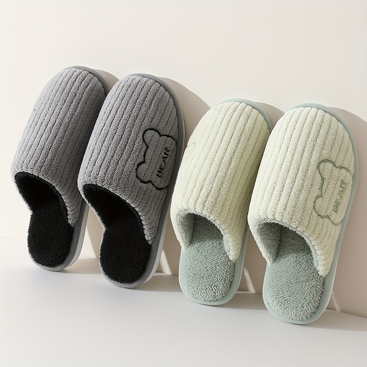 Winter Warm Plush Slippers Men – Sewing Fleece recenzja i cena