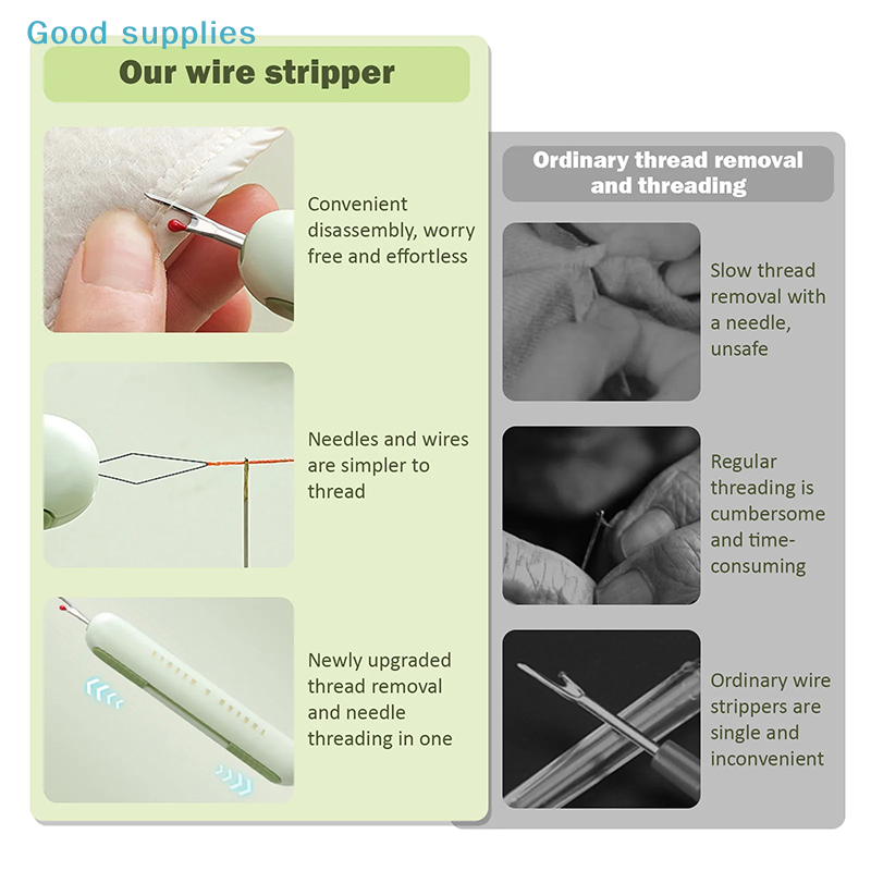 2 In 1 Needle Threaders Sewing – Seam Ripper Tool recenzja i cena