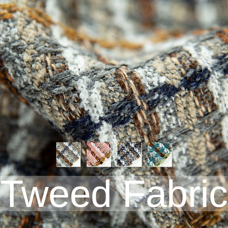 Plaid Tweed Fabric  By The Met – Sewing Tweed Fabric recenzja i cena